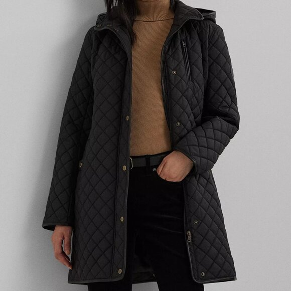 Lauren Ralph Lauren Hooded Quilted Coat - PXS - Picture 4 of 8